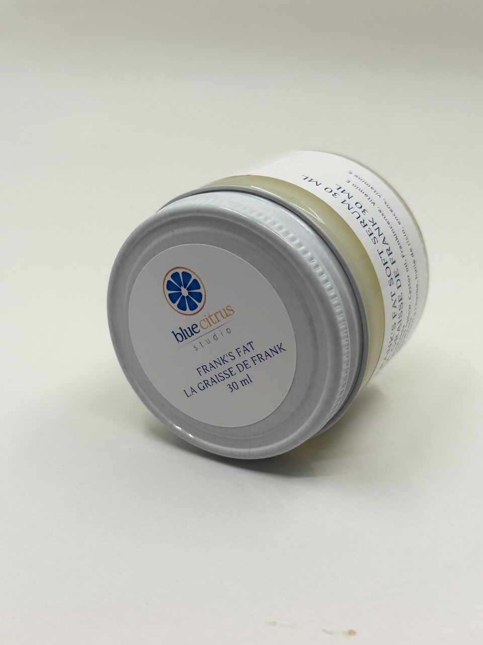 Grass fed tallow balm with frankincense handmade in Canada